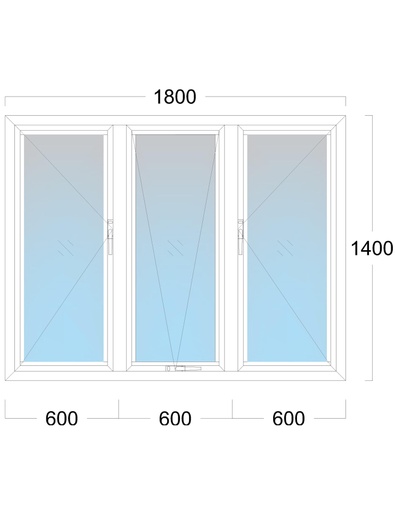 [EH-W.035] Window: OO/TH/OO: Width 1800 x Height 1400 mm